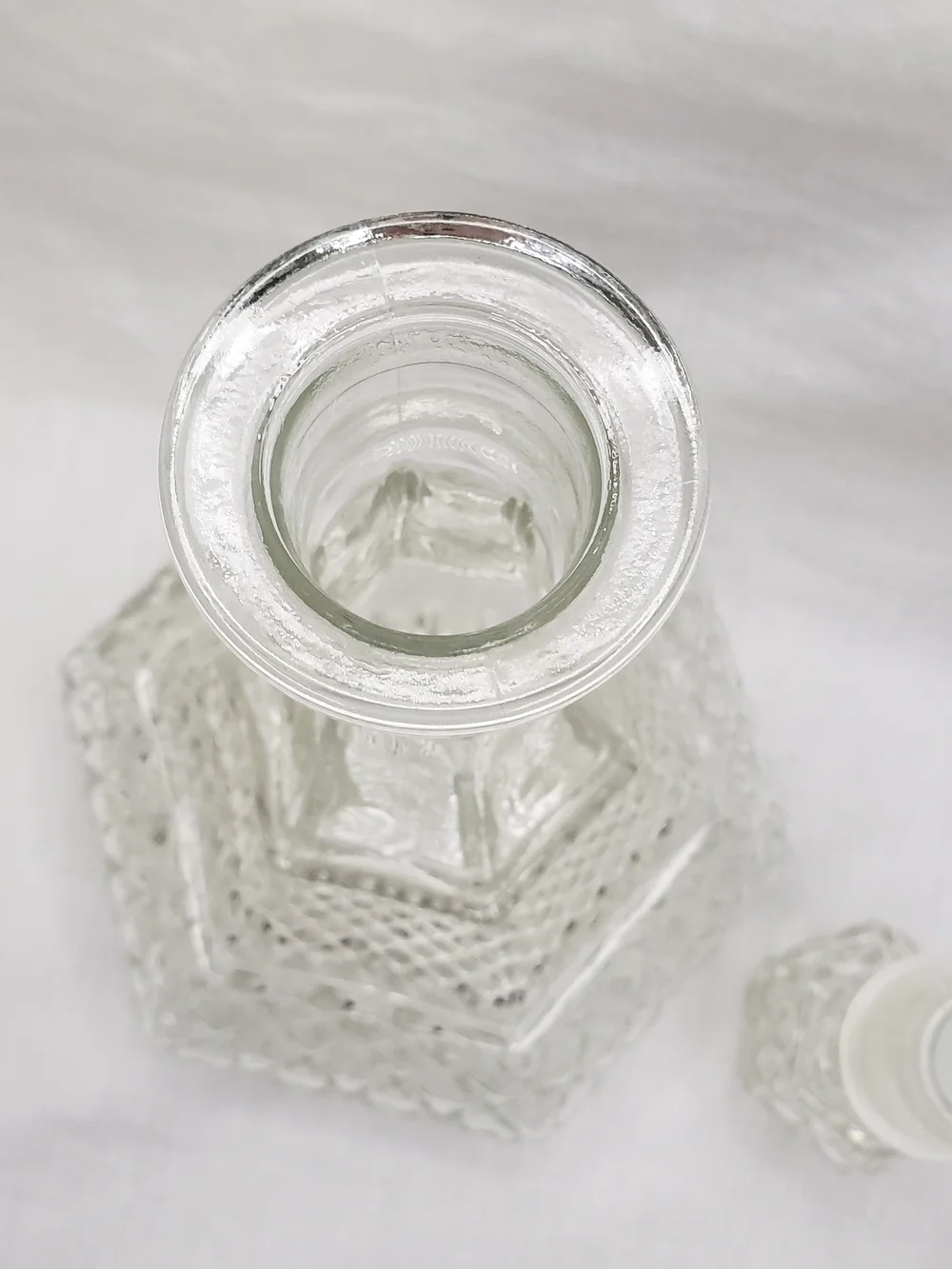 Anchor Hocking Wexford Clear Pressed Glass Genie Decanter